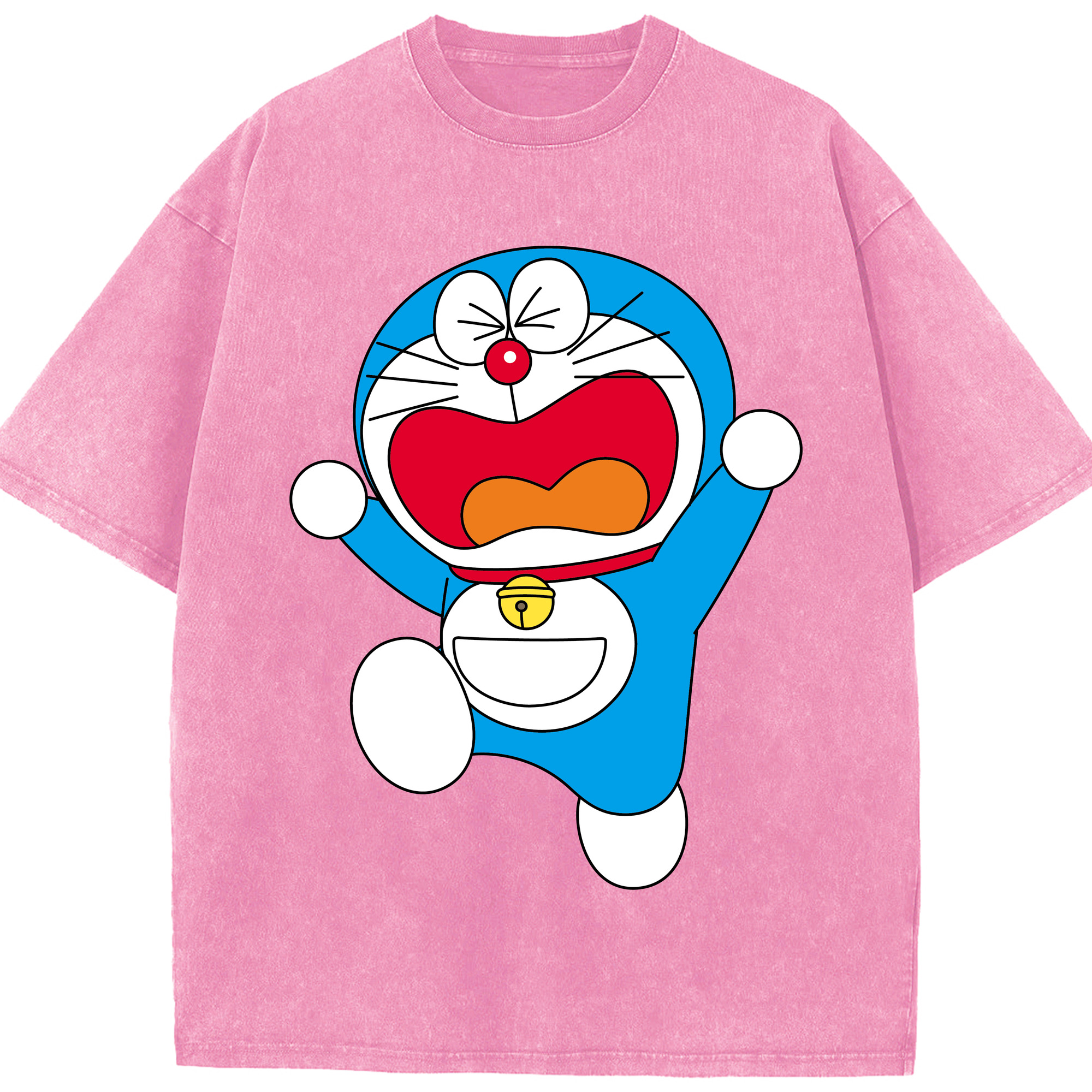 （画像用） ドラえもん Doraemon 綿100% ヴィンテージ風 半袖Tシャツ（フロントプリント）